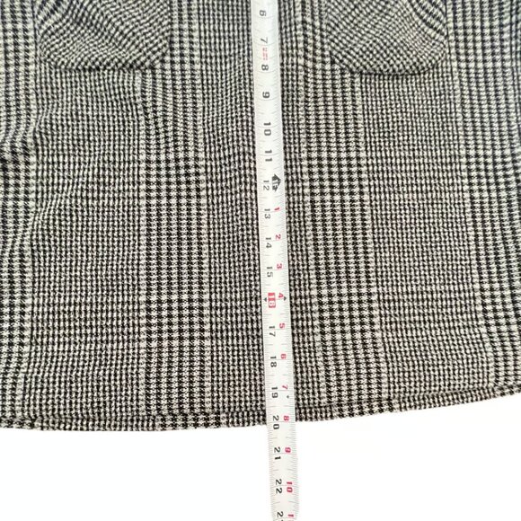 Karl Lagerfeld Women's White Black A line Paris Button Tweet Skirt Size 12 - Picture 2 of 9